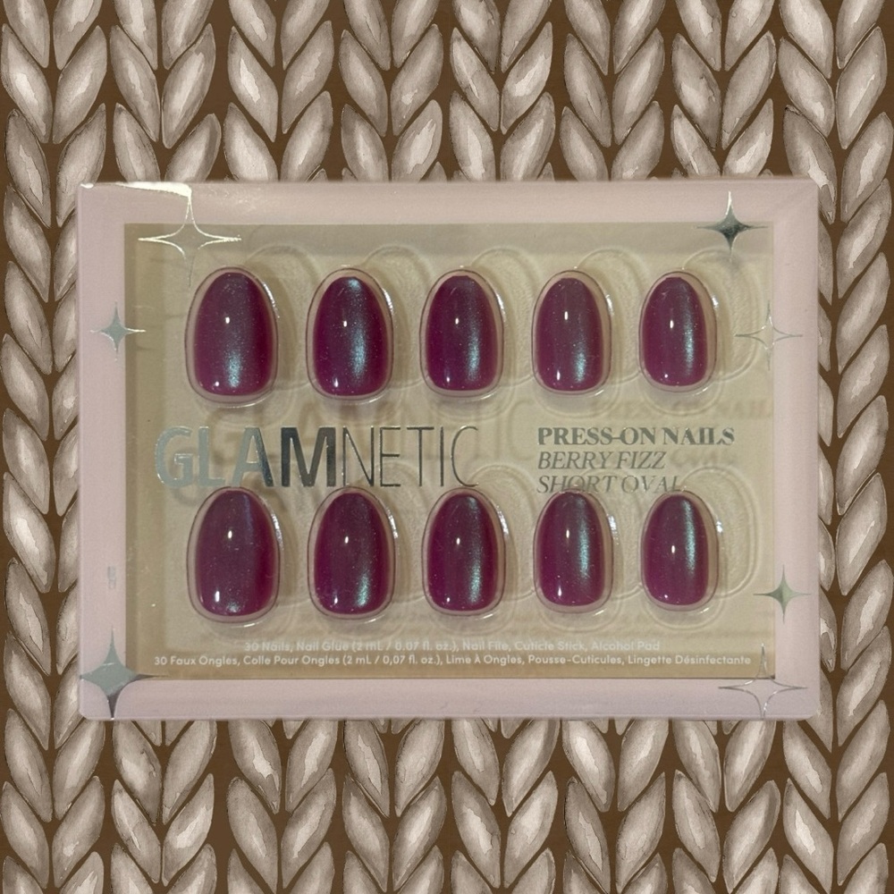 Glamnetic Berry Fizz Press-On Nails
